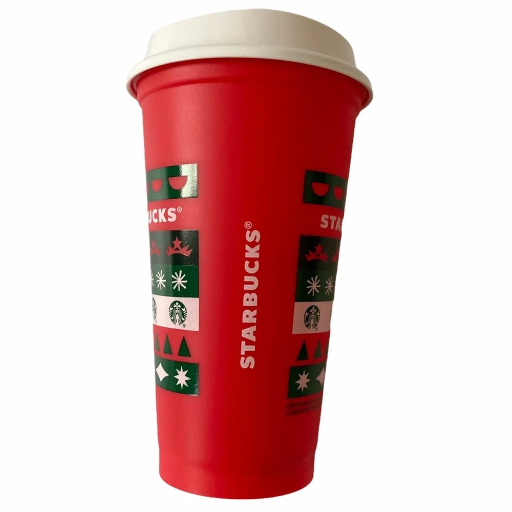 Starbucks Holiday 2020 Limited Edition Red Green Christmas Cup Lid Plastic New
